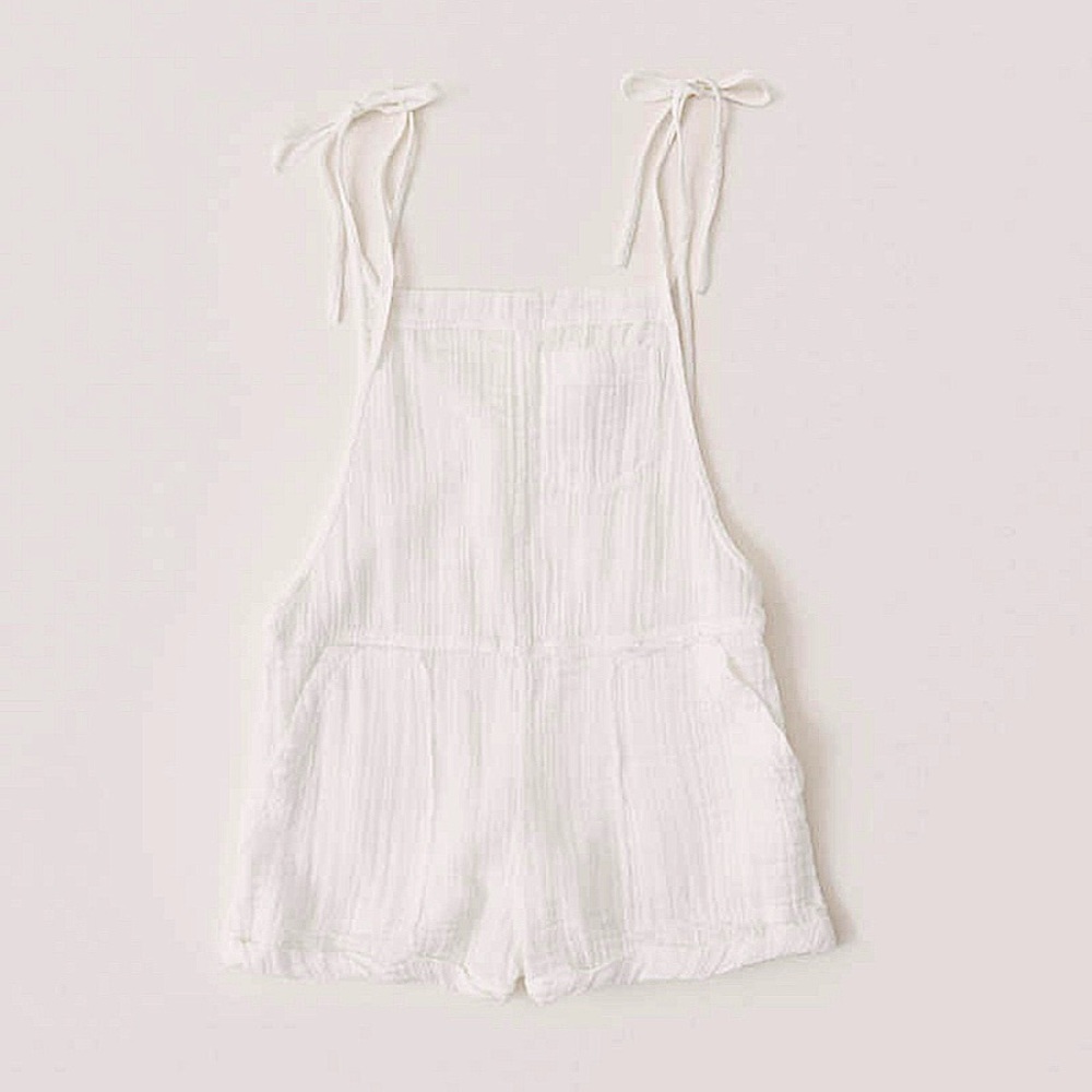 Womens linen overalls A&F